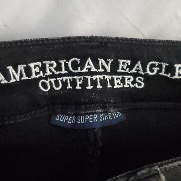 American Eagle Outfitters- Hi-Rise Jegging Super-Super Stretch-Black - Picture 11 of 16